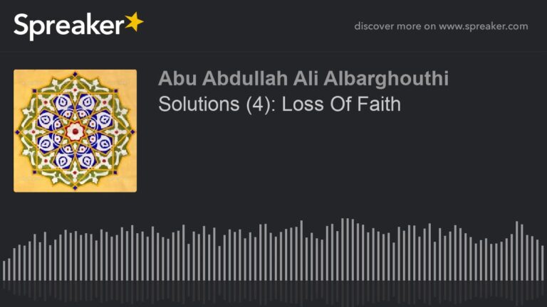 Solutions (4): Loss Of Faith